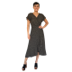 Φόρεμα μακρύ βαμβακερό rayon με μανίκια 
